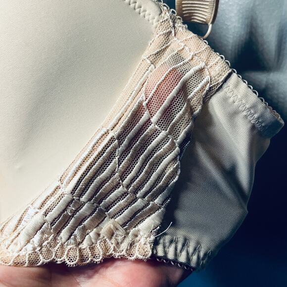 Wacoal La Femme Bra Nude Beige Underwire T Shirt Side Smoothing 853117 36DD - Picture 3 of 9